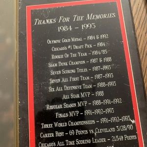 Jordan memorabilia good condition only 100 made